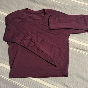 NWOT Lululemon Swift Tech cropped long sleeve 2.0